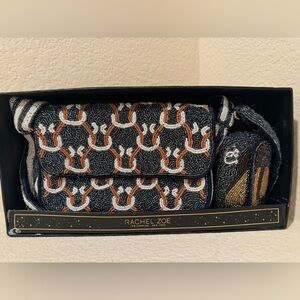 Rachel Zoe Horseshoe Cowgirl Beaded Bag with Coinpurse